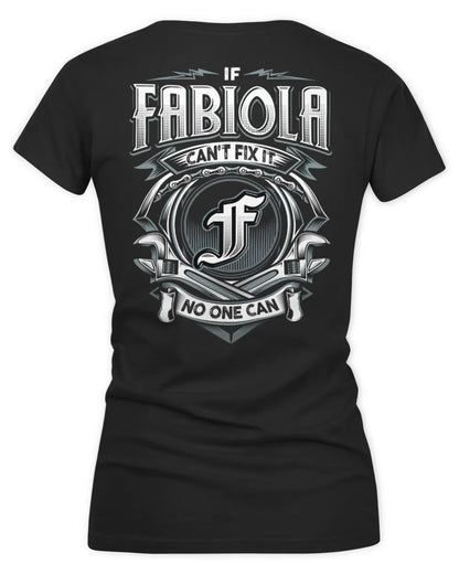 FABIOLA AP81-K4-626 - Personalized Ahmed Quote Apparel “If Ahmed Can't Fix It, No One Can” - Women's V-Neck T-Shirt - Black