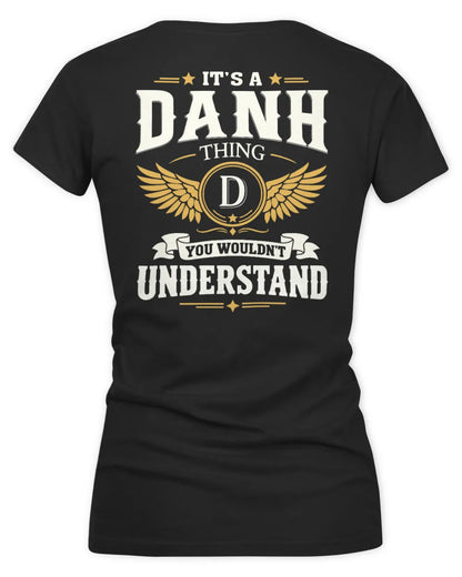 DANH KT06-M008 It’s a [NAME] Thing – You Wouldn’t Understand | Personalized Vintage T-Shirt - Women's V-Neck T-Shirt - Black