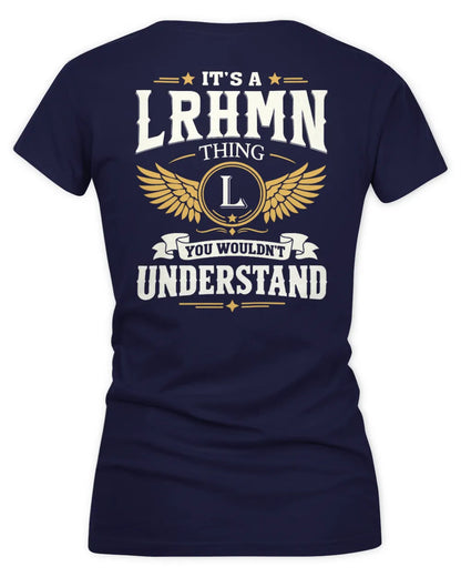 LRHMN KT06-M008 It’s a [NAME] Thing – You Wouldn’t Understand | Personalized Vintage T-Shirt - Women's V-Neck T-Shirt - Navy