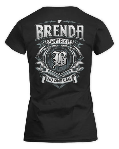 BRENDA AP81-K4-626 - Personalized Ahmed Quote Apparel “If Ahmed Can't Fix It, No One Can” - Women's Standard T-Shirt - Black