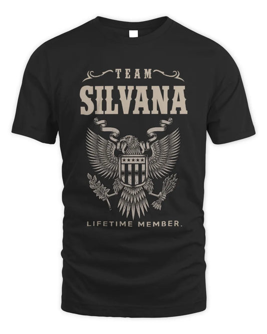 SILVANA TP06-K82 – Personalized Classic Style Apparel “Team NAME Lifetime Member” - Unisex Standard T-Shirt - Black
