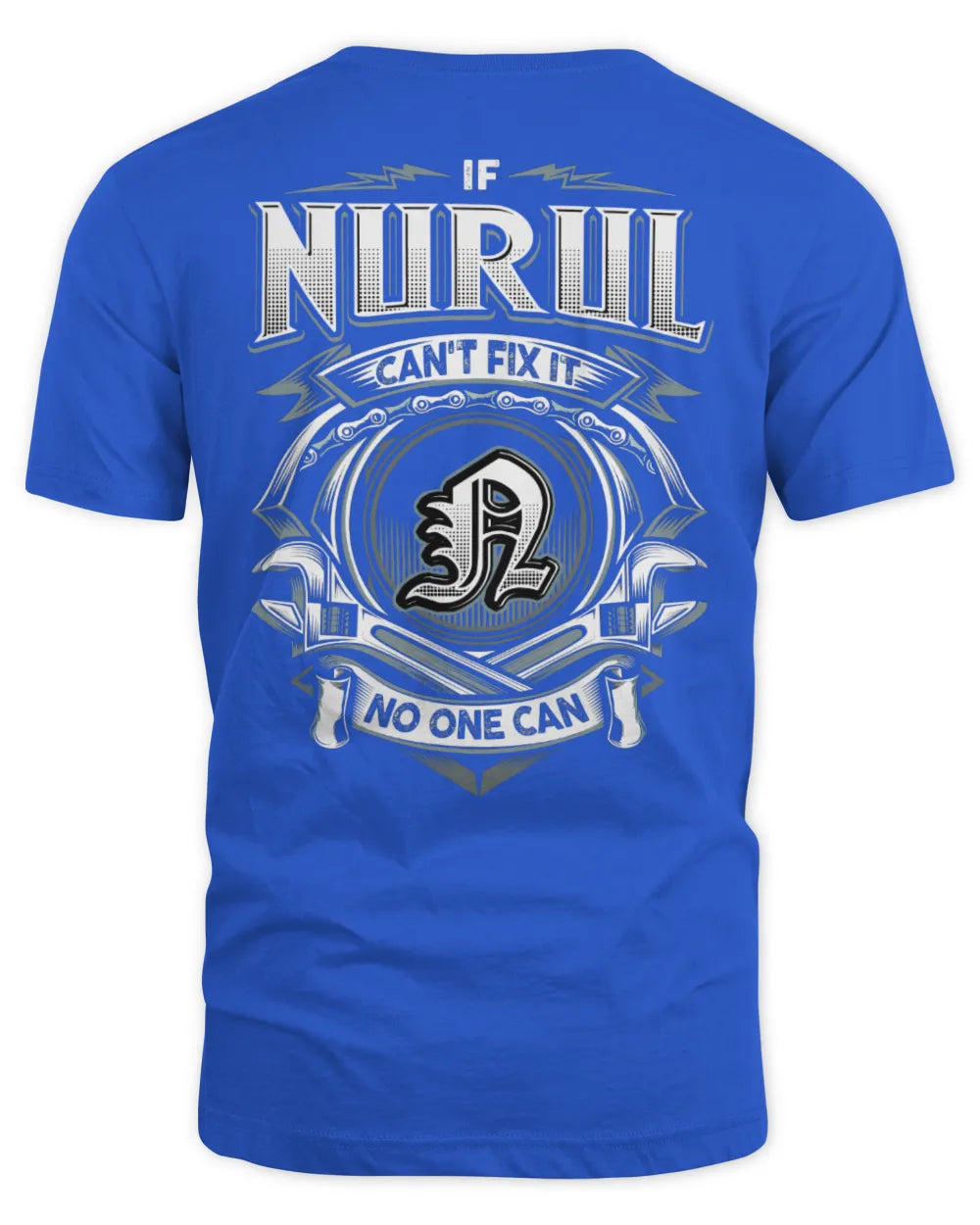 NURUL AP81-K4-626 - Personalized Ahmed Quote Apparel “If Ahmed Can't Fix It, No One Can” - Unisex Standard T-Shirt - Royal