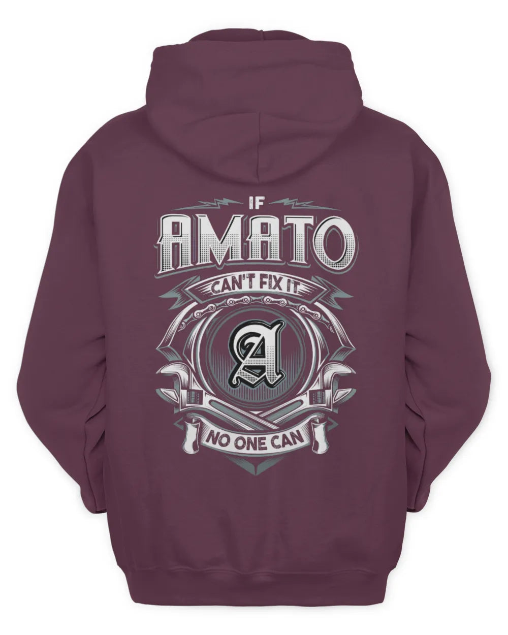 AMATO AP81-K4-626 - Personalized Ahmed Quote Apparel “If Ahmed Can't Fix It, No One Can” - Unisex Hoodie - Maroon
