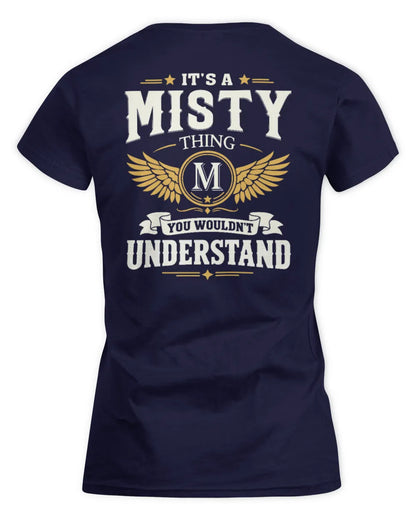 MISTY KT06-M008 It’s a [NAME] Thing – You Wouldn’t Understand | Personalized Vintage T-Shirt - Women's Standard T-Shirt - Navy