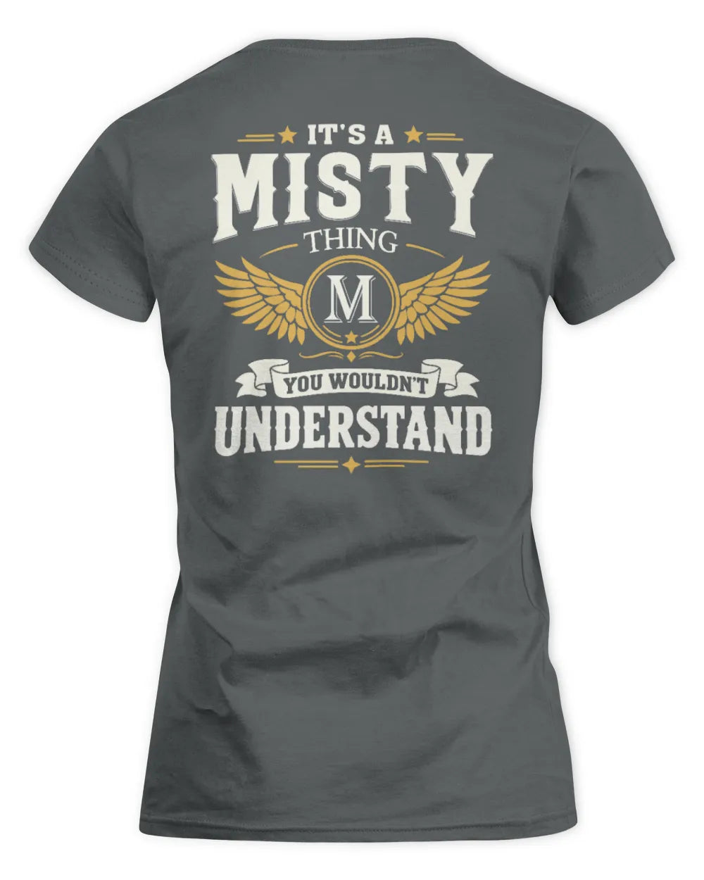 MISTY KT06-M008 It’s a [NAME] Thing – You Wouldn’t Understand | Personalized Vintage T-Shirt - Women's Standard T-Shirt - Charcoal
