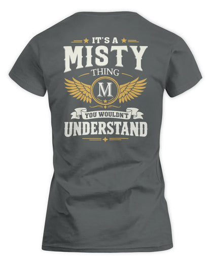 MISTY KT06-M008 It’s a [NAME] Thing – You Wouldn’t Understand | Personalized Vintage T-Shirt - Women's Standard T-Shirt - Charcoal