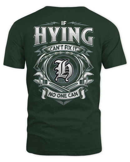 HYING AP81-K4-626 - Personalized Ahmed Quote Apparel “If Ahmed Can't Fix It, No One Can” - Unisex Standard T-Shirt - Forest Green