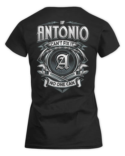 ANTONIO AP81-K4-626 - Personalized Ahmed Quote Apparel “If Ahmed Can't Fix It, No One Can” - Women's Standard T-Shirt - Black