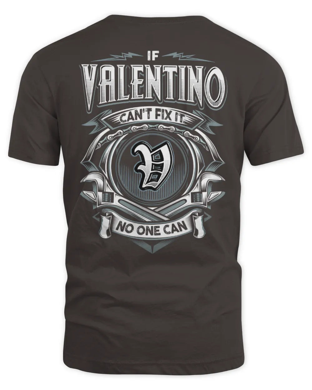 VALENTINO AP81-K4-626 - Personalized Ahmed Quote Apparel “If Ahmed Can't Fix It, No One Can” - Unisex Standard T-Shirt - Dark Chocolate