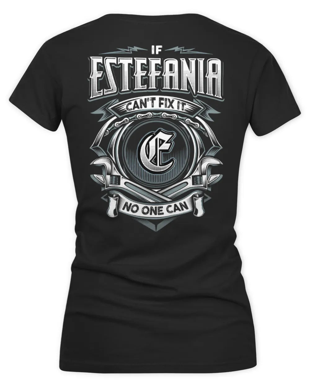 ESTEFANIA AP81-K4-626 - Personalized Ahmed Quote Apparel “If Ahmed Can't Fix It, No One Can” - Women's V-Neck T-Shirt - Black