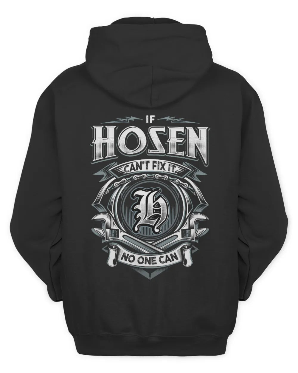 HOSEN AP81-K4-626 - Personalized Ahmed Quote Apparel “If Ahmed Can't Fix It, No One Can” - Unisex Hoodie - Black