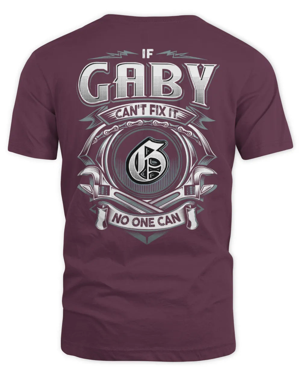 GABY AP81-K4-626 - Personalized Ahmed Quote Apparel “If Ahmed Can't Fix It, No One Can” - Unisex Standard T-Shirt - Maroon
