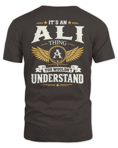 ALI KT06-M008 It’s a [NAME] Thing – You Wouldn’t Understand | Personalized Vintage T-Shirt - Unisex Standard T-Shirt - Dark Chocolate