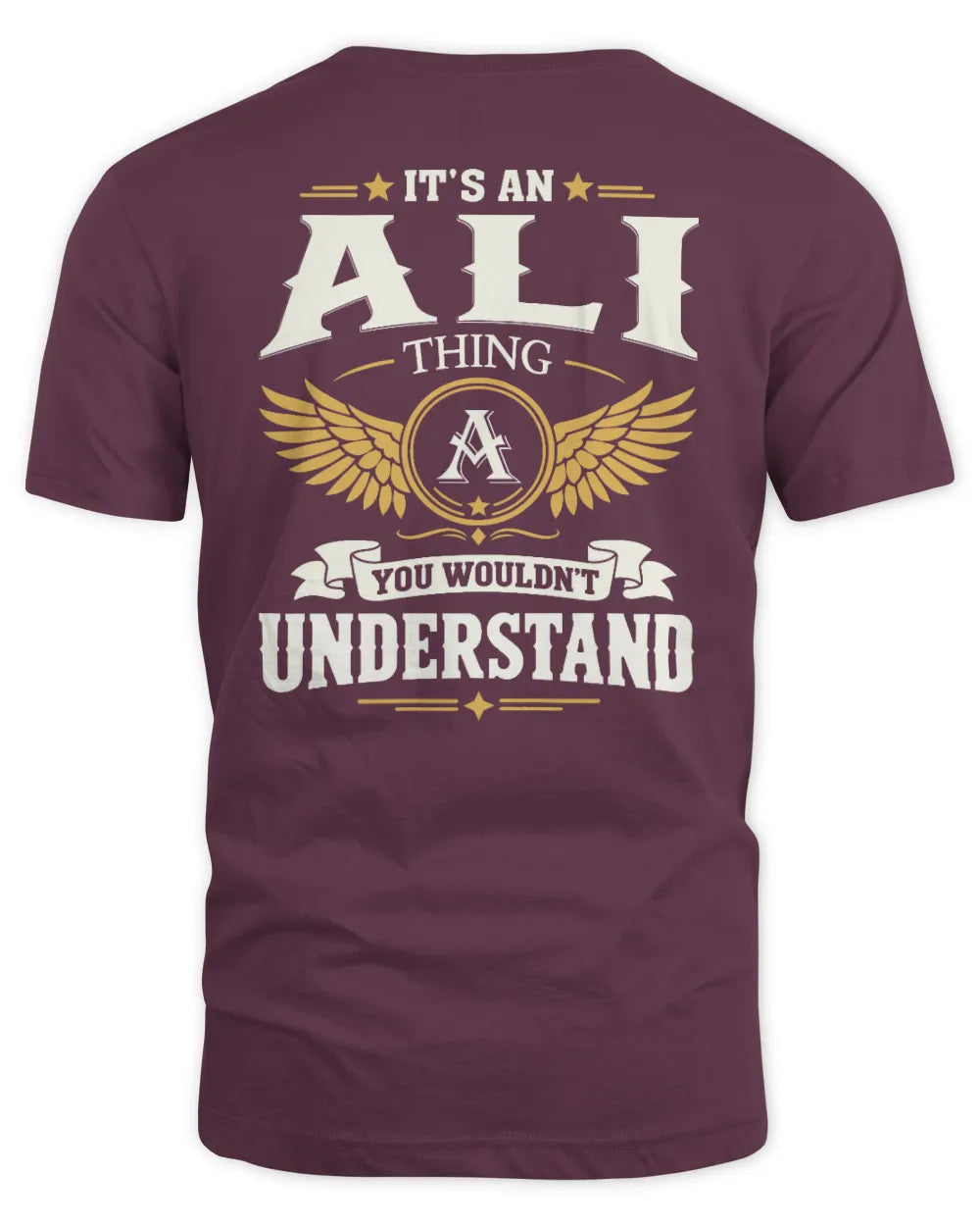 ALI KT06-M008 It’s a [NAME] Thing – You Wouldn’t Understand | Personalized Vintage T-Shirt - Unisex Standard T-Shirt - Maroon