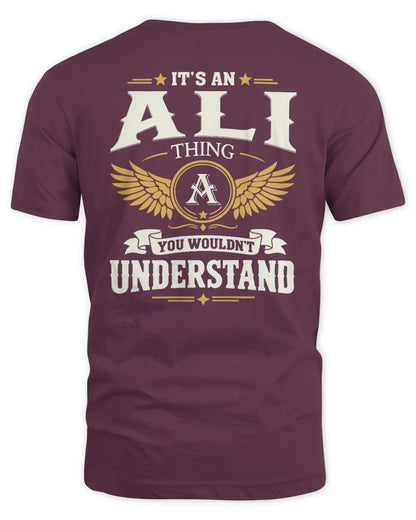 ALI KT06-M008 It’s a [NAME] Thing – You Wouldn’t Understand | Personalized Vintage T-Shirt - Unisex Standard T-Shirt - Maroon