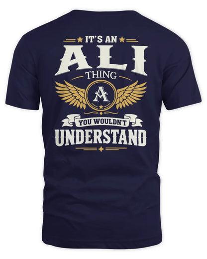 ALI KT06-M008 It’s a [NAME] Thing – You Wouldn’t Understand | Personalized Vintage T-Shirt - Unisex Standard T-Shirt - Navy