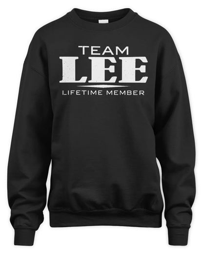 LEE BL62-K4-128 - Personalized “Team NAME Lifetime Member” - Unisex Sweatshirt - Black