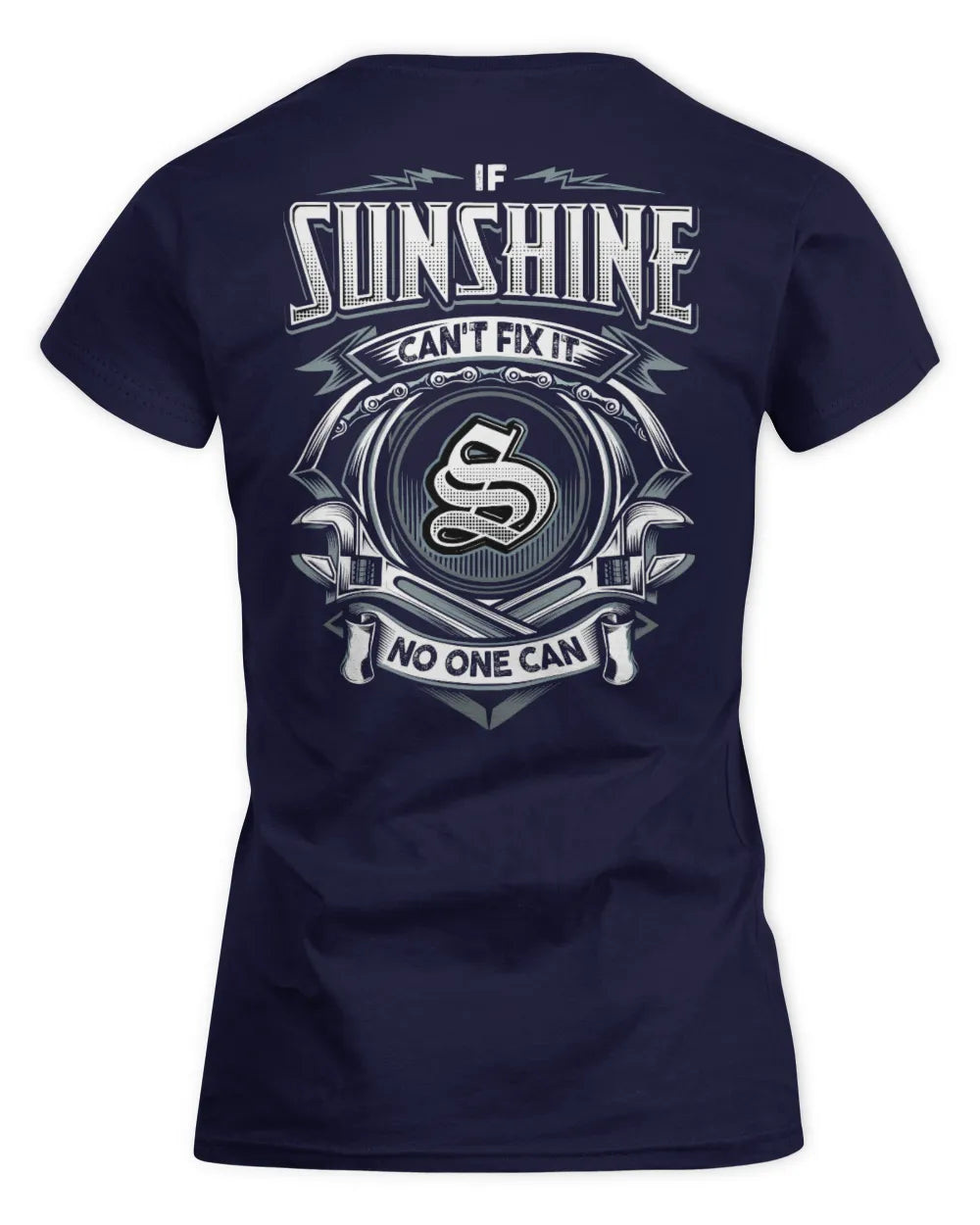 SUNSHINE AP81-K4-626 - Personalized Ahmed Quote Apparel “If Ahmed Can't Fix It, No One Can” - Women's Standard T-Shirt - Navy