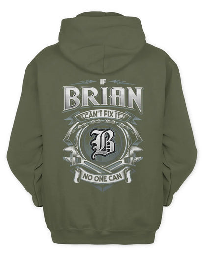BRIAN AP81-K4-626 - Personalized Ahmed Quote Apparel “If Ahmed Can't Fix It, No One Can” - Unisex Hoodie - Military Green