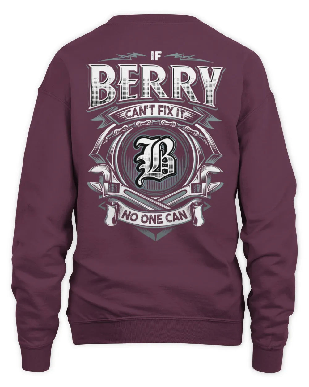 BERRY AP81-K4-626 - Personalized Ahmed Quote Apparel “If Ahmed Can't Fix It, No One Can” - Unisex Sweatshirt - Maroon