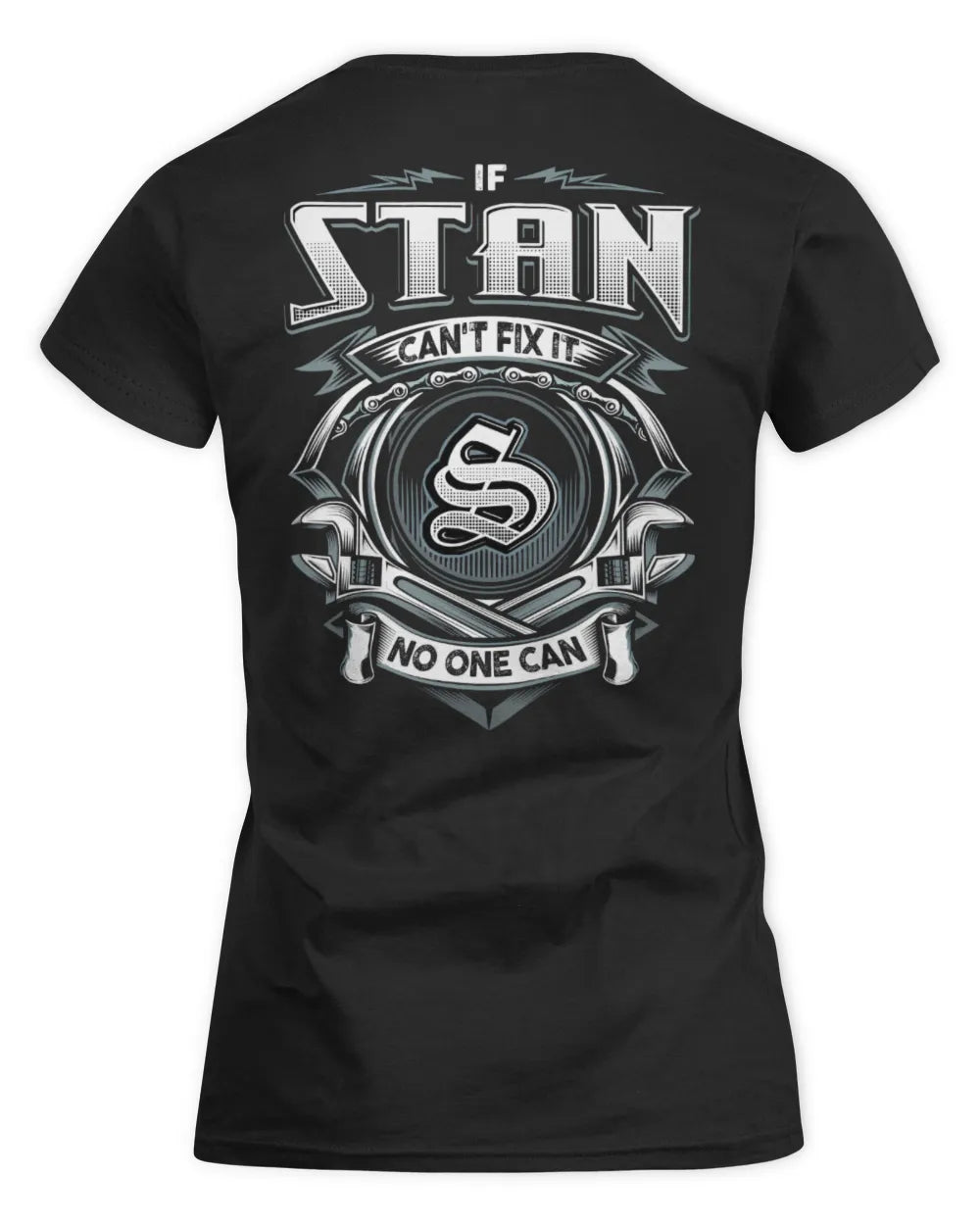 STAN AP81-K4-626 - Personalized Ahmed Quote Apparel “If Ahmed Can't Fix It, No One Can” - Women's Standard T-Shirt - Black