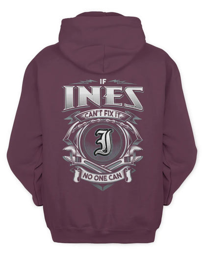 INES AP81-K4-626 - Personalized Ahmed Quote Apparel “If Ahmed Can't Fix It, No One Can” - Unisex Hoodie - Maroon