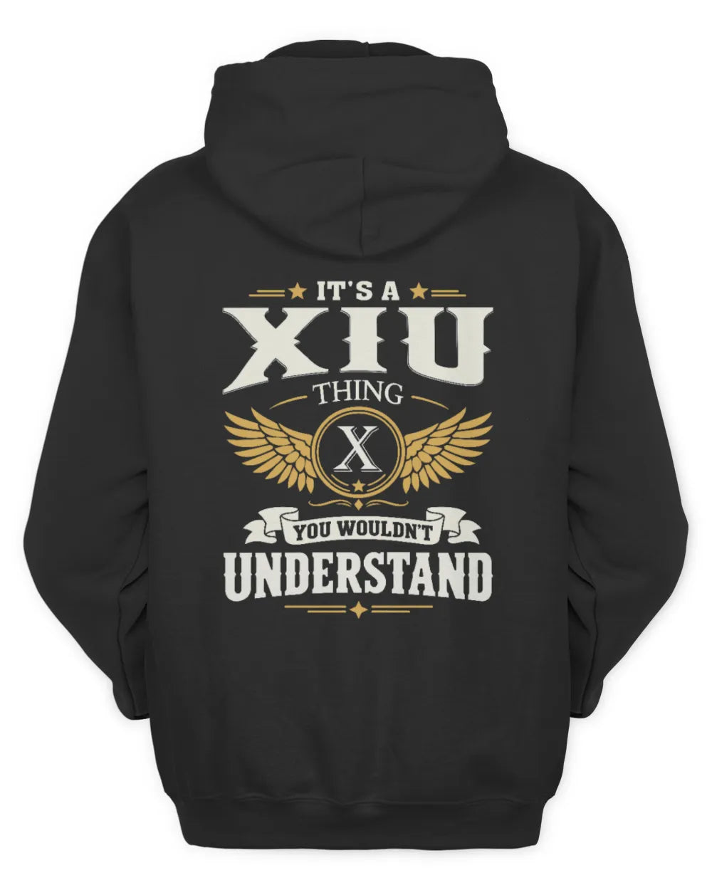 XIU KT06-M008 It’s a [NAME] Thing – You Wouldn’t Understand | Personalized Vintage T-Shirt - Unisex Hoodie - Black