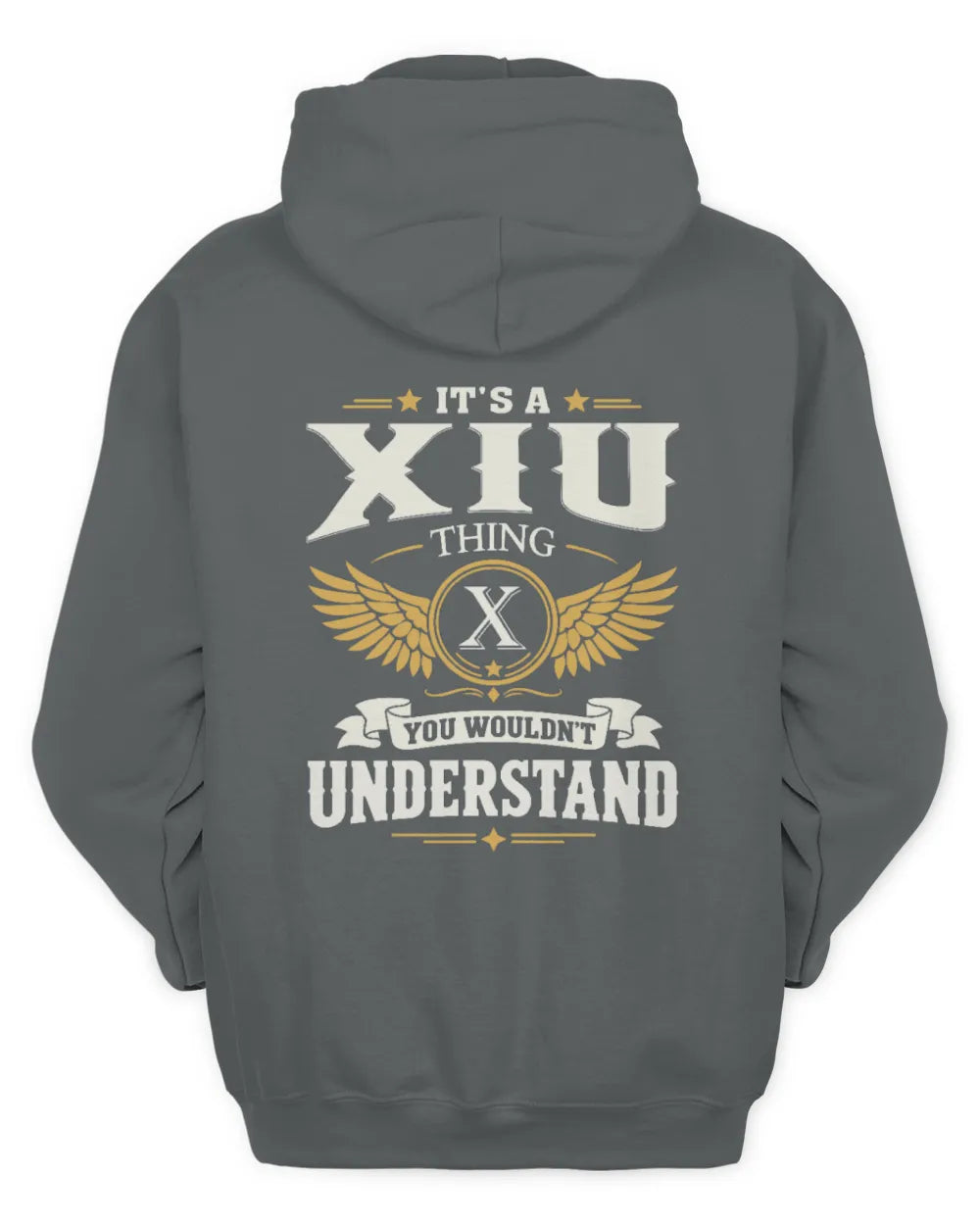 XIU KT06-M008 It’s a [NAME] Thing – You Wouldn’t Understand | Personalized Vintage T-Shirt - Unisex Hoodie - Charcoal