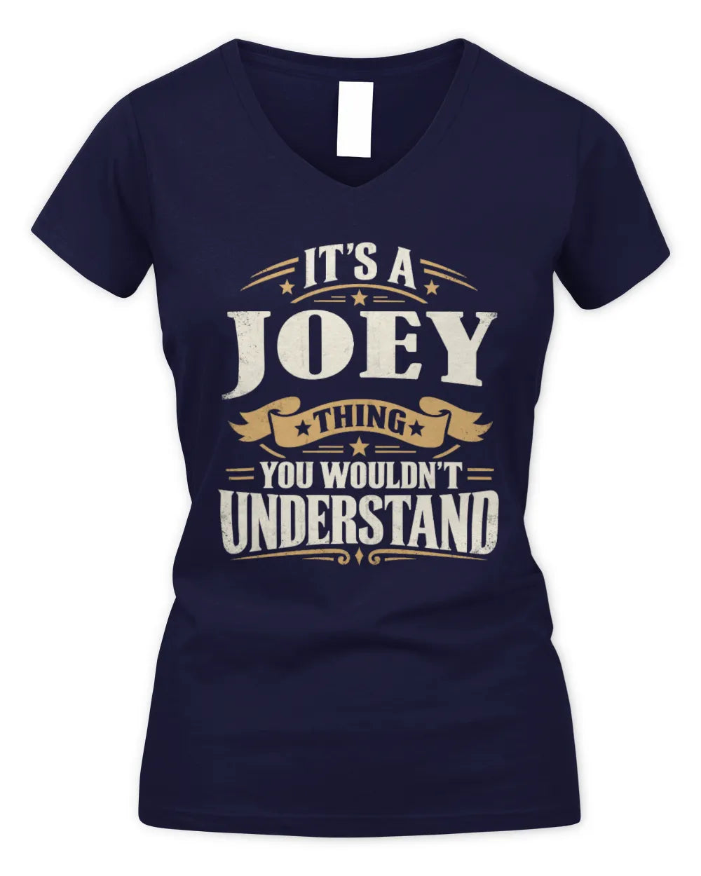 JOEY P08 TH51 - Personalized “It’s a/an [NAME] Thing – You Wouldn’t Understand” Shirt - Women's V-Neck T-Shirt - Navy