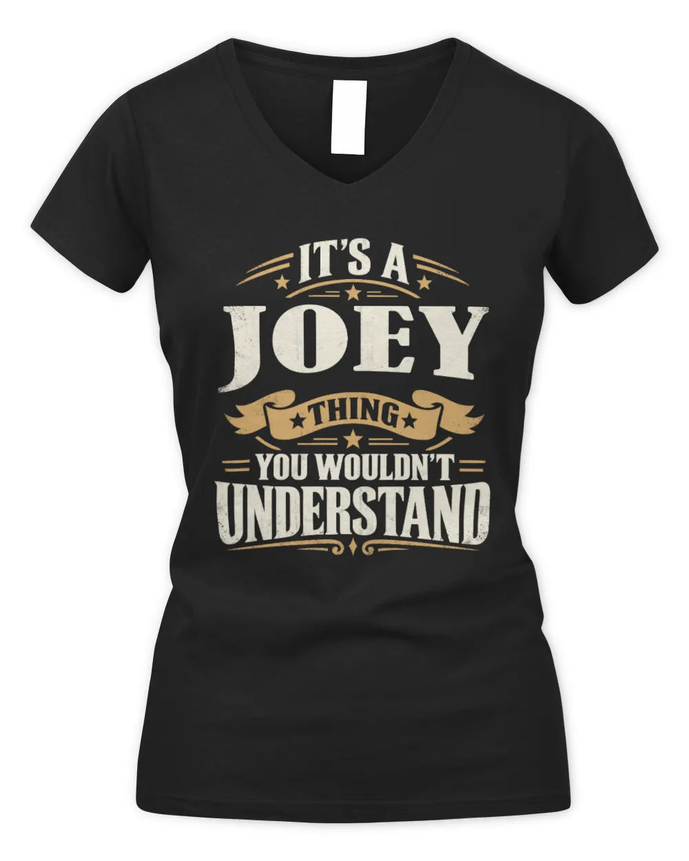 JOEY P08 TH51 - Personalized “It’s a/an [NAME] Thing – You Wouldn’t Understand” Shirt - Women's V-Neck T-Shirt - Black