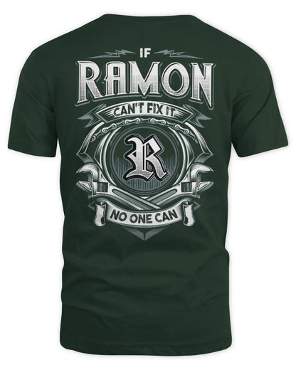 RAMON AP81-K4-626 - Personalized Ahmed Quote Apparel “If Ahmed Can't Fix It, No One Can” - Unisex Standard T-Shirt - Forest Green