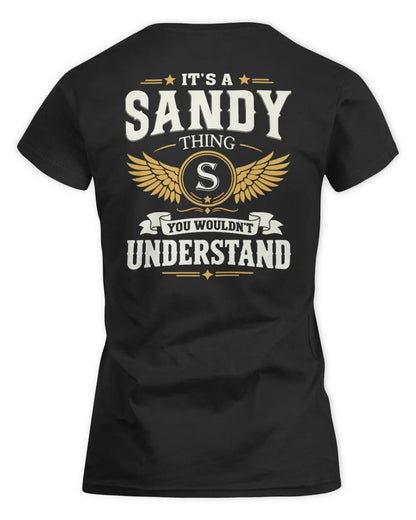SANDY KT06-M008 It’s a [NAME] Thing – You Wouldn’t Understand | Personalized Vintage T-Shirt - Women's Standard T-Shirt - Black