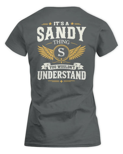SANDY KT06-M008 It’s a [NAME] Thing – You Wouldn’t Understand | Personalized Vintage T-Shirt - Women's Standard T-Shirt - Charcoal