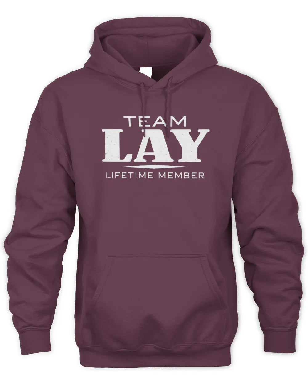 LAY BL62-K4-128 - Personalized “Team NAME Lifetime Member” - Unisex Hoodie - Maroon