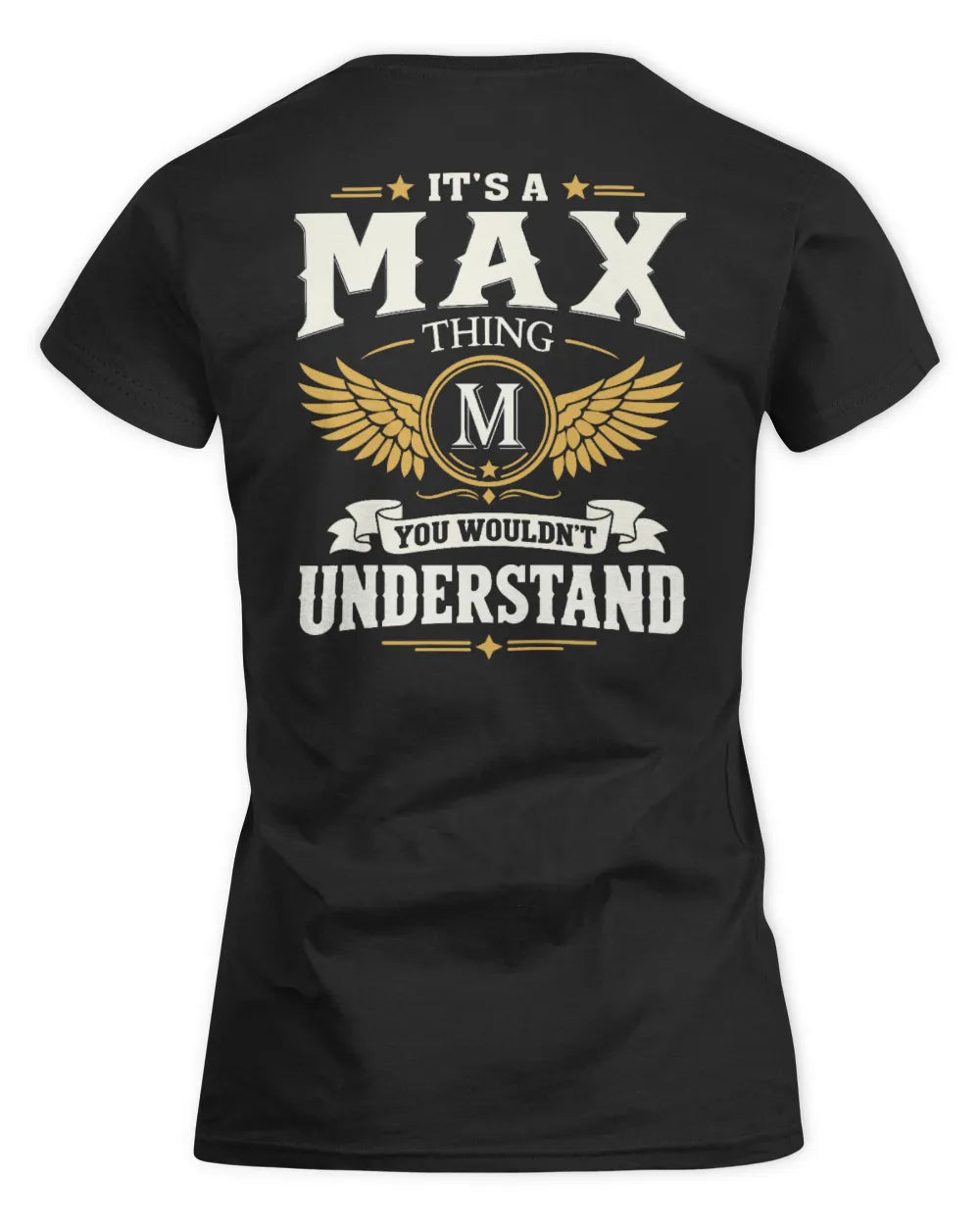 MAX KT06-M008 It’s a [NAME] Thing – You Wouldn’t Understand | Personalized Vintage T-Shirt - Women's Standard T-Shirt - Black