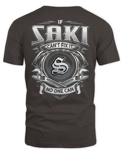 SAKI AP81-K4-626 - Personalized Ahmed Quote Apparel “If Ahmed Can't Fix It, No One Can” - Unisex Standard T-Shirt - Dark Chocolate