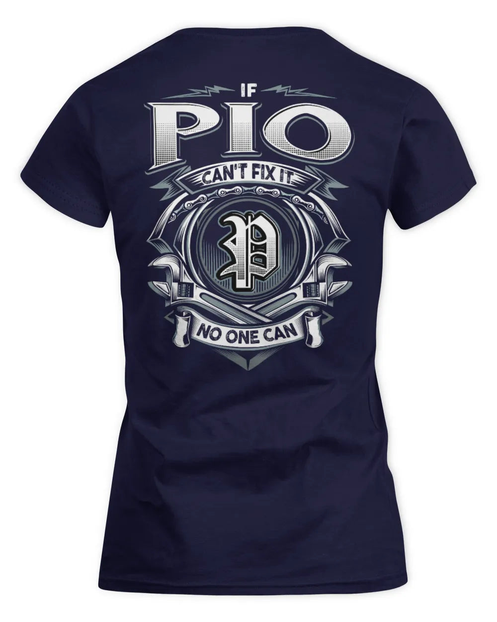 PIO AP81-K4-626 - Personalized Ahmed Quote Apparel “If Ahmed Can't Fix It, No One Can” - Women's Standard T-Shirt - Navy