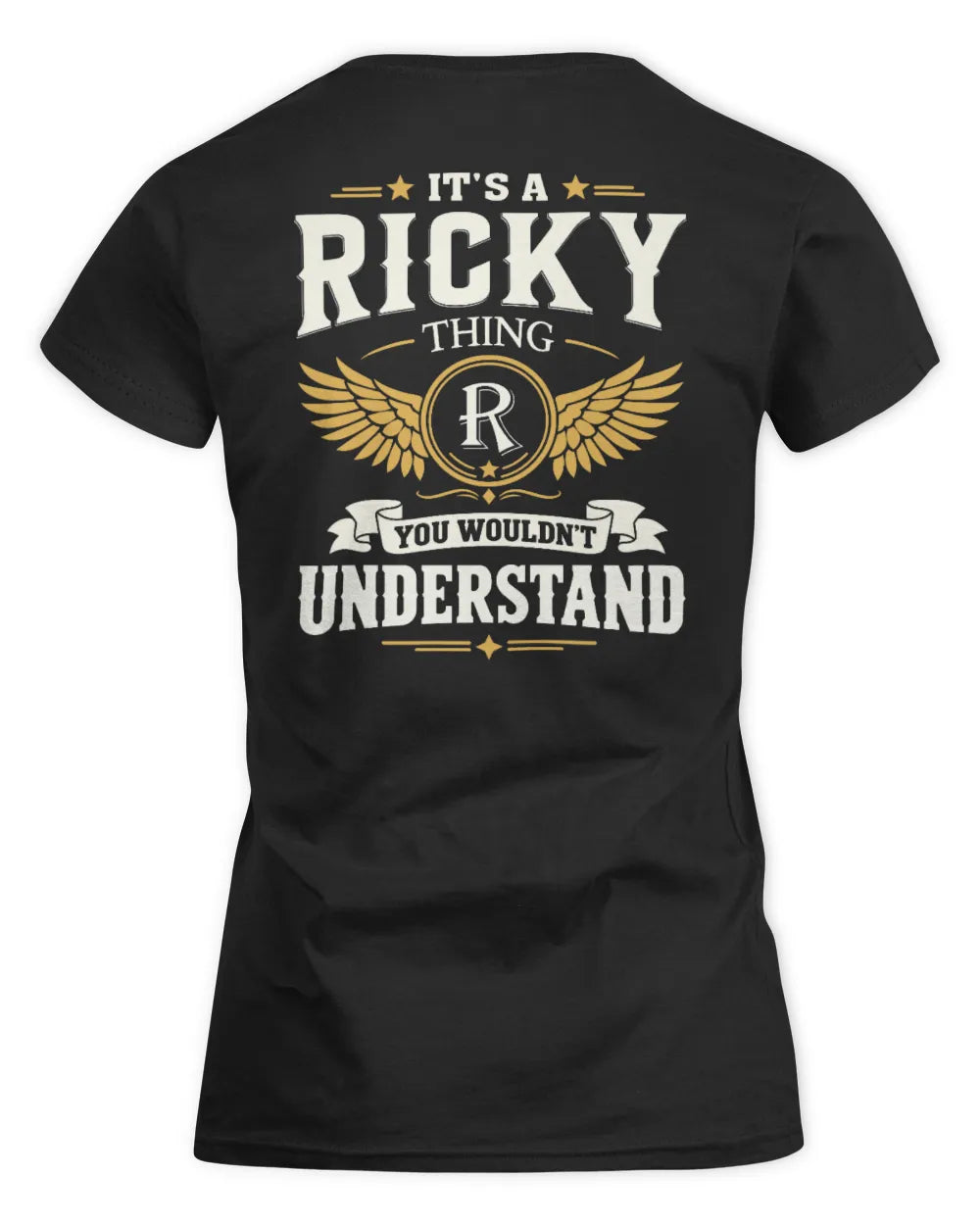 RICKY KT06-M008 It’s a [NAME] Thing – You Wouldn’t Understand | Personalized Vintage T-Shirt - Women's Standard T-Shirt - Black