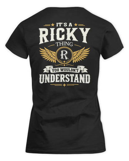RICKY KT06-M008 It’s a [NAME] Thing – You Wouldn’t Understand | Personalized Vintage T-Shirt - Women's Standard T-Shirt - Black