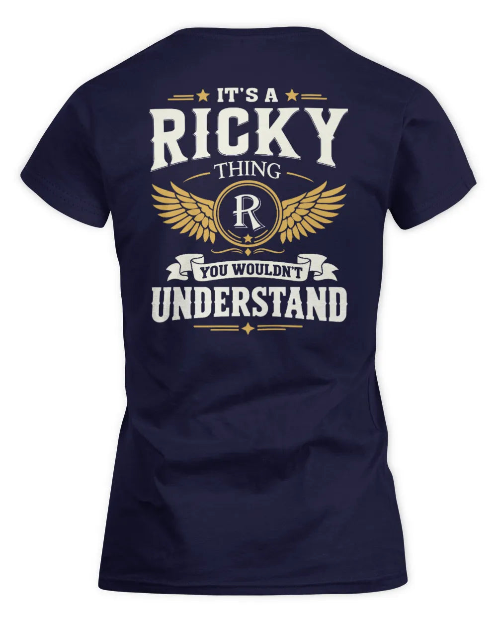 RICKY KT06-M008 It’s a [NAME] Thing – You Wouldn’t Understand | Personalized Vintage T-Shirt - Women's Standard T-Shirt - Navy
