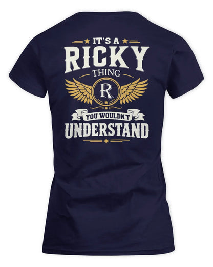 RICKY KT06-M008 It’s a [NAME] Thing – You Wouldn’t Understand | Personalized Vintage T-Shirt - Women's Standard T-Shirt - Navy