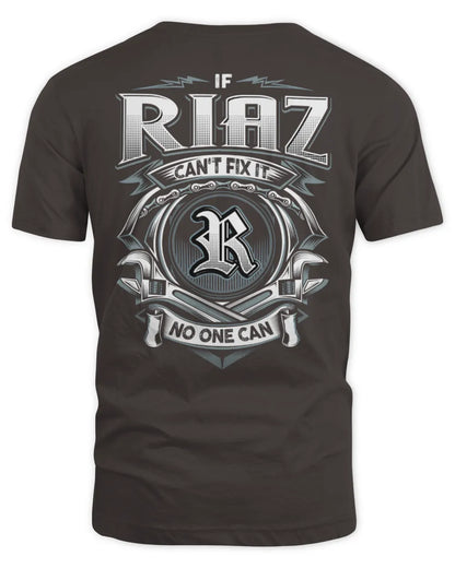 RIAZ AP81-K4-626 - Personalized Ahmed Quote Apparel “If Ahmed Can't Fix It, No One Can” - Unisex Standard T-Shirt - Dark Chocolate
