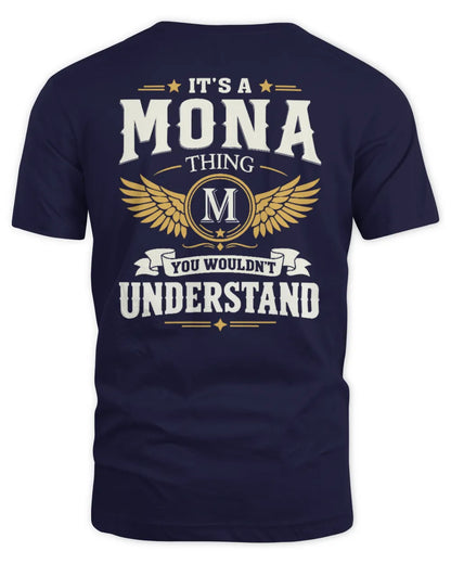 MONA KT06-M008 It’s a [NAME] Thing – You Wouldn’t Understand | Personalized Vintage T-Shirt - Unisex Standard T-Shirt - Navy