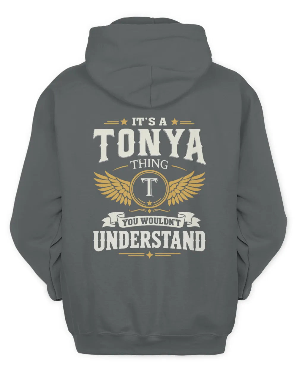 TONYA KT06-M008 It’s a [NAME] Thing – You Wouldn’t Understand | Personalized Vintage T-Shirt - Unisex Hoodie - Charcoal