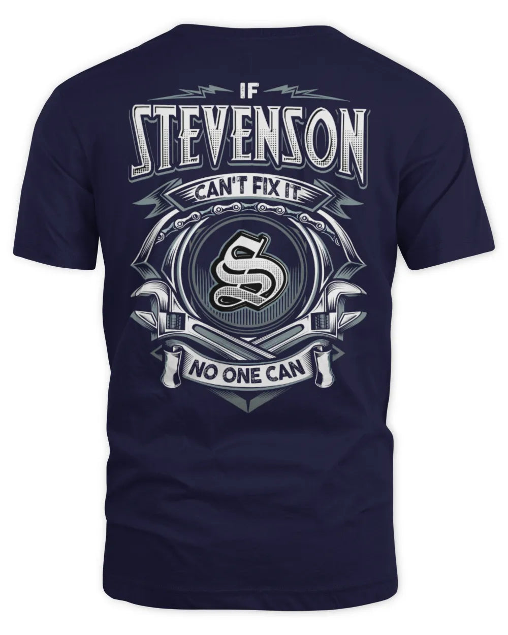 STEVENSON AP81-K4-626 - Personalized Ahmed Quote Apparel “If Ahmed Can't Fix It, No One Can” - Unisex Standard T-Shirt - Navy