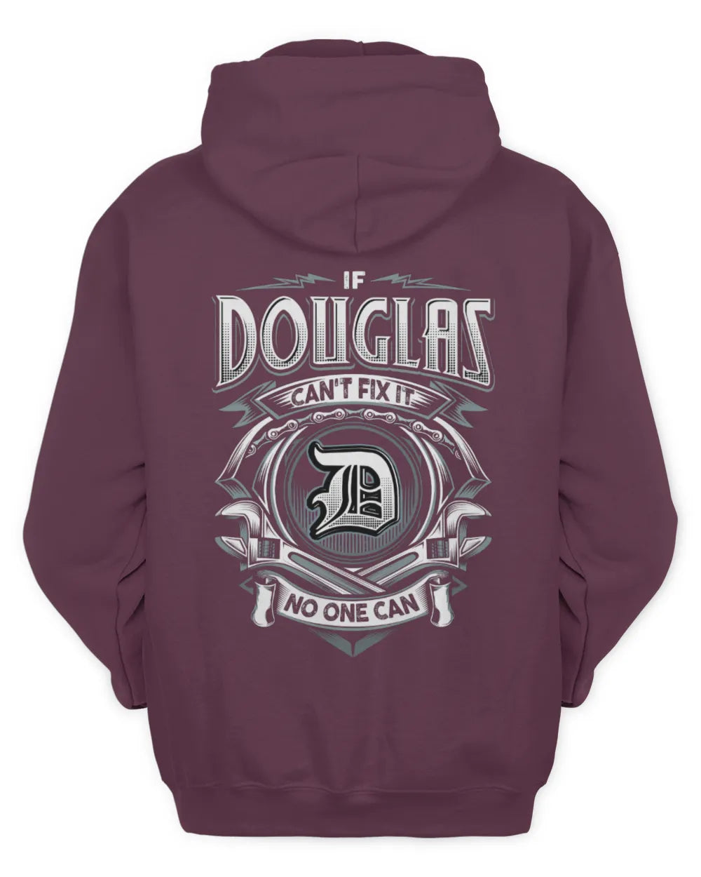 DOUGLAS AP81-K4-626 - Personalized Ahmed Quote Apparel “If Ahmed Can't Fix It, No One Can” - Unisex Hoodie - Maroon