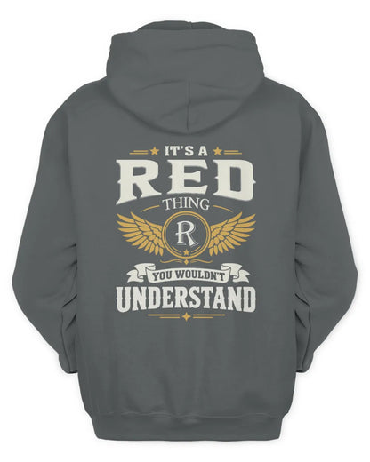 RED KT06-M008 It’s a [NAME] Thing – You Wouldn’t Understand | Personalized Vintage T-Shirt - Unisex Hoodie - Charcoal