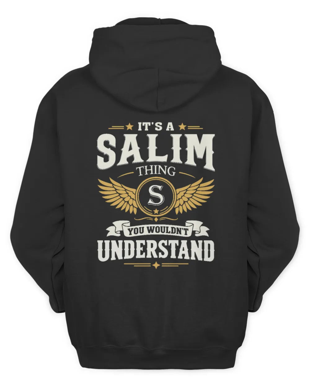 SALIM KT06-M008 It’s a [NAME] Thing – You Wouldn’t Understand | Personalized Vintage T-Shirt - Unisex Hoodie - Black