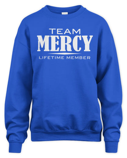MERCY BL62-K4-128 - Personalized “Team NAME Lifetime Member” - Unisex Sweatshirt - Royal
