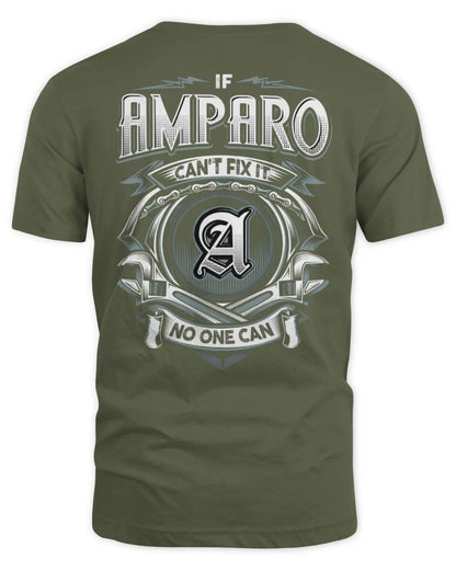 AMPARO AP81-K4-626 - Personalized Ahmed Quote Apparel “If Ahmed Can't Fix It, No One Can” - Unisex Standard T-Shirt - Military Green